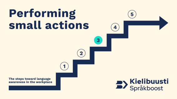Third step, performing small actions